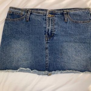 Brandy denim mini skirt